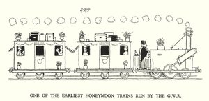 Illustrazione per Railway Ribaldry di W Heath Robinson (litografia) da William Heath Robinson