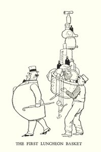 Illustrazione per Railway Ribaldry di W Heath Robinson (litografia) da William Heath Robinson