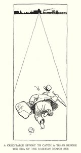Illustrazione per Railway Ribaldry di W Heath Robinson (litografia) da William Heath Robinson