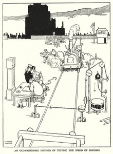 Illustrazione per Railway Ribaldry di W Heath Robinson da William Heath Robinson