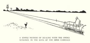 Illustrazione per Railway Ribaldry di W Heath Robinson da William Heath Robinson