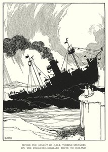 Illustrazione per Railway Ribaldry di W Heath Robinson da William Heath Robinson