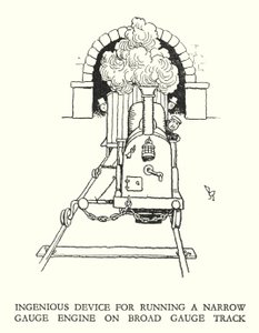 Illustrazione per Railway Ribaldry di W Heath Robinson