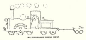Illustrazione per Railway Ribaldry di W Heath Robinson da William Heath Robinson