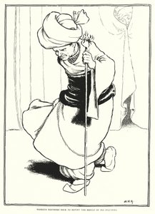 Mesrour si affrettò a riferire il risultato delle sue indagini da William Heath Robinson
