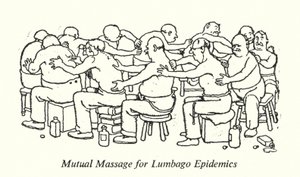 Massaggio reciproco per epidemie di lombalgia da William Heath Robinson