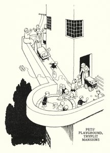 Parco Giochi per Animali Domestici, Tryplit Mansions da William Heath Robinson