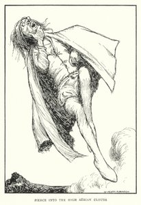 Penetra nelle alte nuvole aeree (litografia)