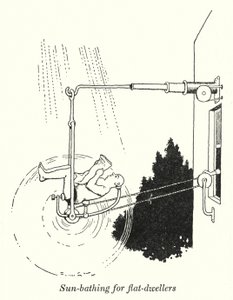 Bagno di sole per abitanti di appartamenti da William Heath Robinson