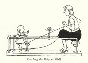 Insegnare al bambino a camminare da William Heath Robinson