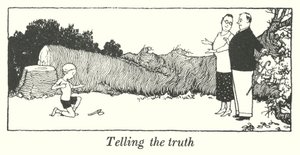 Dire la verità (litografia) da William Heath Robinson