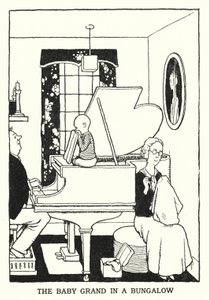 Il Baby Grand in un Bungalow da William Heath Robinson