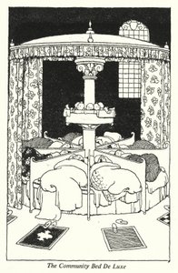 Il Letto Comunitario De Luxe da William Heath Robinson