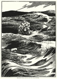 La barca affondò, lasciandomi sulla superficie da William Heath Robinson
