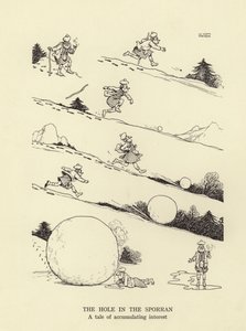 Il buco nello sporran, una storia di interesse accumulato da William Heath Robinson