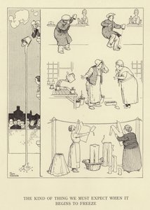 Il tipo di cosa che dobbiamo aspettarci quando inizia a gelare da William Heath Robinson