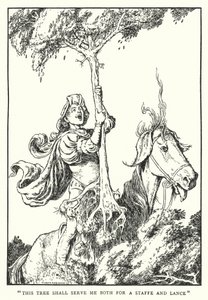 "Questo albero mi servirà sia come bastone che come lancia" da William Heath Robinson