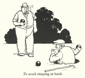 Per evitare di chinarsi alle bocce da William Heath Robinson
