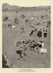 Corsa di tartarughe, un passatempo per i pacifici da William Heath Robinson