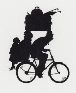 In giro con la famiglia in bicicletta da William Heath Robinson