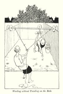 Diserbo senza Calpestare i Letti da William Heath Robinson