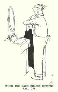 Quando i bottoni delle bretelle si staccano da William Heath Robinson