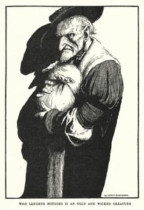 Chi non presta nulla è una creatura brutta e malvagia (litografia) da William Heath Robinson