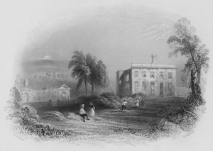 Castello di Dangan, luogo di nascita di Sua Grazia il Duca di Wellington (incisione) da William Henry (after) Bartlett