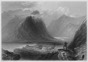 Delphi Lodge, Connemara da William Henry (after) Bartlett