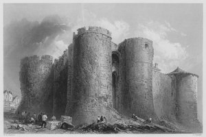 Il Castello di Limerick (incisione) da William Henry (after) Bartlett