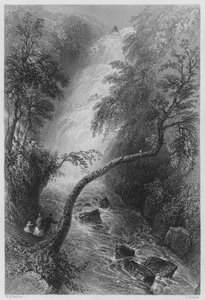 Cascata di Torc da William Henry (after) Bartlett