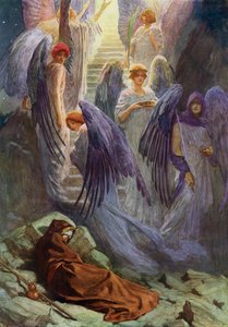 Il sogno di Giacobbe (litografia a colori)