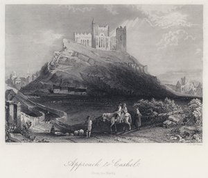 Approccio a Cashel, da Nord da William Henry Bartlett
