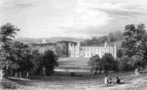 Audley End, Essex, inciso da Henry Adlard, 1832