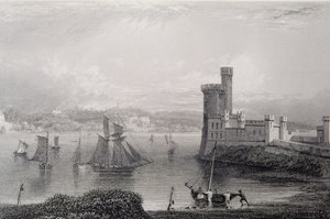 Castello di Black Rock, vicino a Cork, Irlanda, 1830s da William Henry Bartlett