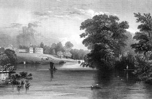 Braxted Lodge, vicino Witham, Essex, inciso da Henry Wallis, 1832