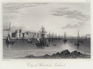 Città di Waterford, Irlanda da William Henry Bartlett