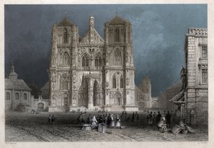 Duomo di Ratisbona (incisione, ca. 1830)