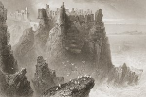 Castello di Dunluce, contea di Antrim, Irlanda del Nord, da 