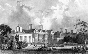 Easton Lodge, vicino a Dunmow, Essex, inciso da Henry Adland, 1832 da William Henry Bartlett