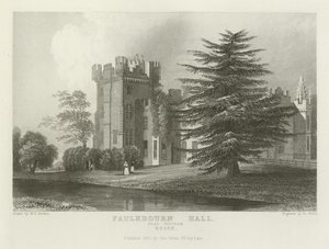 Faulkbourn Hall, vicino a Whitham, Essex da William Henry Bartlett