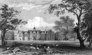 Gosfield Hall, Essex, inciso da Robert Sands, 1832