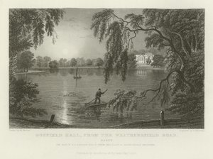 Gosfield Hall, dalla Weathersfield Road, Essex, la residenza di E G Barnard, Esquire