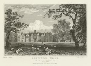 Gosfield Hall, la sede di E G Barnard, Esquire, Essex da William Henry Bartlett