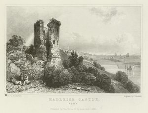 Castello di Hadleigh, Essex da William Henry Bartlett