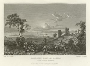 Castello di Hadleigh, Essex, verso Sheerness da William Henry Bartlett