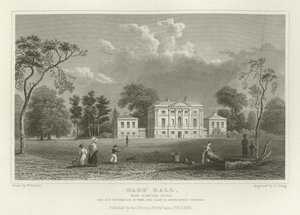 Hare Hall, vicino a Romford, Essex, residenza di J Western, Esquire da William Henry Bartlett