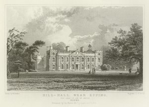 Hill-Hall, vicino a Epping, la residenza di Sir William Smyth, Essex da William Henry Bartlett