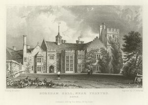 Horeham Hall, vicino a Thaxted, Essex da William Henry Bartlett