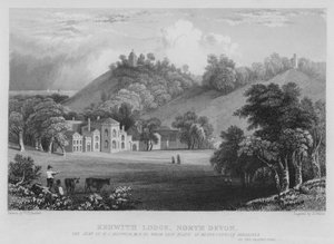 Kenwith Lodge, North Devon (incisione) da William Henry Bartlett